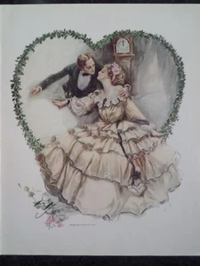 Lips That Were Curled For Kisses Heart Harrison Fisher Victorian Women 1909 - Picture 1 of 1