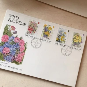 Isle of Man Stamps IOM First Day Cover 1987 Wild Flowers FDC Unaddressed WCP - Picture 1 of 3