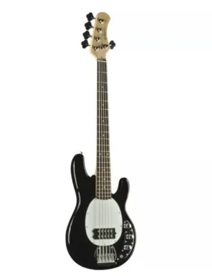 MM-305 Black is the 5-string electric bass in black by Eko Guitars - Image 1 of 4