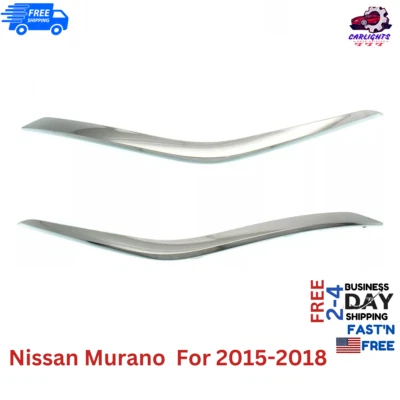 Front Lower Bumper Trim  Set For 2015-2018 Nissan Murano NI1046100 NI1047100 Foto 1 de 4