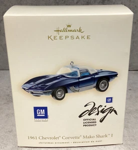 Hallmark 2007 Keepsake Ornament blau 1961 Chevrolet Corvette Mako Shark I - Bild 1 von 2