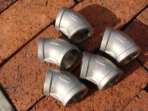 1"-150 T-316 STAINLESS STEEL ELBOWS LOT OF 5 PIECES - Picture 1 of 6