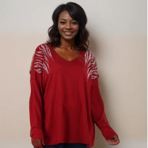 ROCKTHOSECURVES MUJER TOP JERSEY PUNTO CLARO CON HOMBROS TACHONADOS - Imagen 1 de 11