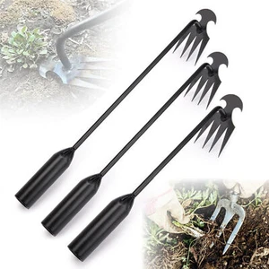 Ergonomic Weed Remover - Long Handle Garden Rake with Polished Finish - Picture 1 of 23