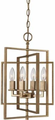 Trans Globe  10594 - El Capitan - 14" Four Light Pendant Antique Gold - Image 1 of 4