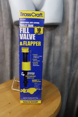 BrassCraft Adjustable Anti-Siphon Fill Valve And Flapper Kit BCT020 New Open Box - Image 1 of 2