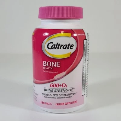 Caltrate Salud Ósea Calcio 600mg + Suplemento Vitamina D3 120 Comprimidos 06/2026 Foto 1 de 4