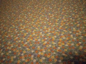 2.5 Yds 44" Wide Green With Pink White Yellow Flowers Cotton Quilt Fabric - Picture 1 of 3