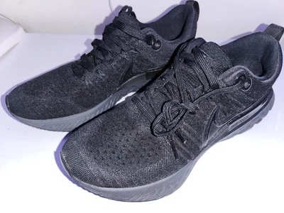 Nike React Infinity Run Flyknit 2 Black Size 10 - Image 1 of 4