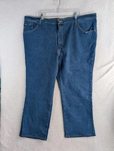 NEW Lee Jeans Mens 48x30 Blue Regular Fit Comfort Stretch Straight Big&Tall - Picture 1 of 19