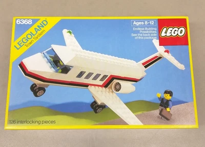 LEGO Town 6368 реактивный авиалайнер б/у в отличном состоянии пассажирский самолет пилот город - Изображение 1 из 4