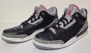 Nike AIR JORDAN 3 III RETRO 2011 NEGRO GRIS CEMENTO ROJO 136064-010 Para hombres Talla 17 - Imagen 1 de 19