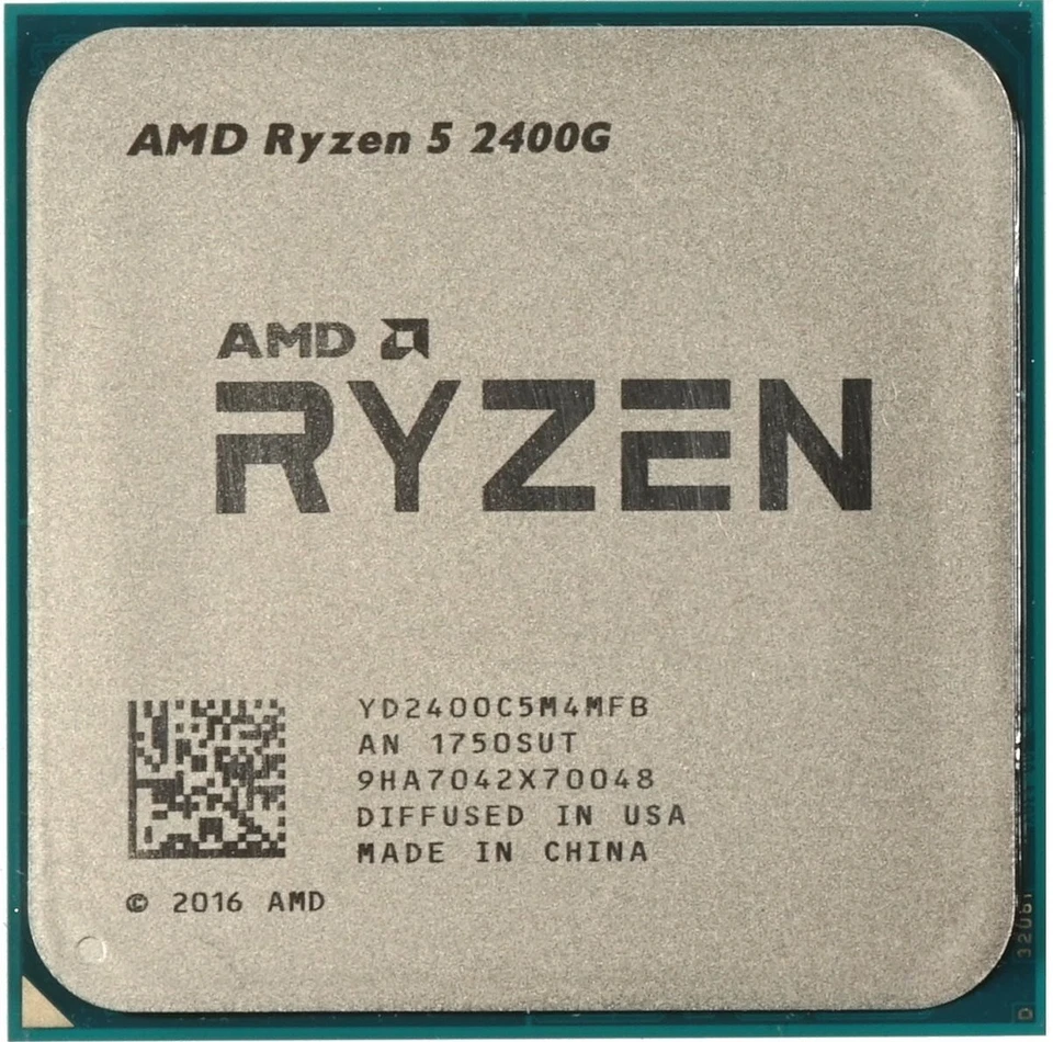 AMD Ryzen 5 2400G 3.6 GHz AM4 CPU Processor (3.9 GHz Boost) Vega 11 Graphics - Image 1 of 1