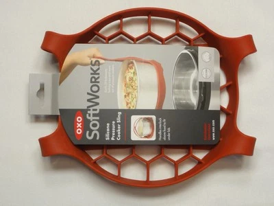 OXO Good Grips Silicone Pressure Cooker Sling Red Heat Resistant Pot Holder~NEW  - Image 1 of 4