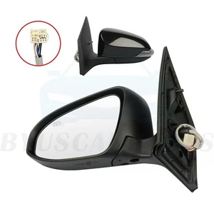 Power Heated Mirror For 2014-2018 Toyota Corolla LH Black Signal Lamp Foldaway - Picture 1 of 7