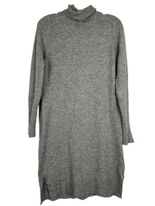 J. Crew Women's Turtleneck Sweater Dress XS Gray Merino Wool & Alpaca Blend - Picture 1 of 10