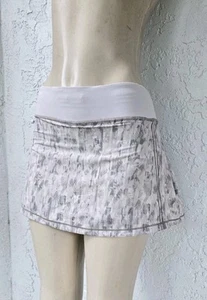 Falda corta Lululemon Pace Rival para mujer talla 4 ALTA City Breeze blanca alpina - Imagen 1 de 10