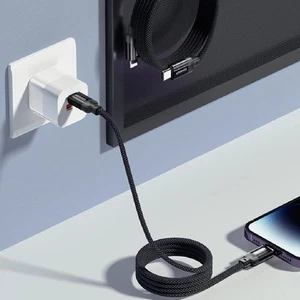 Magnetic Fast Charging Data Cable for Mobile Phones and Tablets Compatible with - Photo 1 sur 11