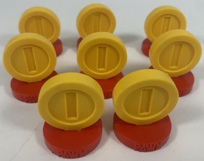 Juego de Ajedrez Super Mario Pieza Repuesto Peón Moneda Lote de 8 Nintendo Monedas Peones Foto 1 de 4