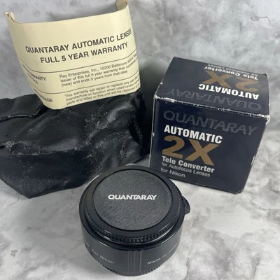 Quantaray 2X AF Lens for Nikon Teleconverter Tele-Converter Auto Focus NIB Japan - Image 1 of 4