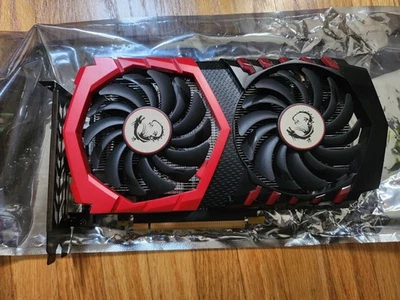 WORKS! GeForce 4GB (GTX 1050 TI GAMING X 4G) Graphics Card - Used Without Box - Image 1 of 3