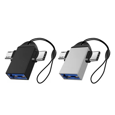  Adattatore da 2 pezzi tipo C/micro a USB 3.0 adattatore convertitore portatile - Image 1 of 4