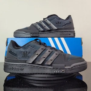 adidas Originals Forum Exhibit Low Black Shoes Sneakes GW8726 Men's Multiple Sz - Picture 1 of 9