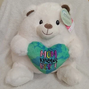 Mom's 12 Inces Bear Plush With Hart Gift New - Picture 1 of 4
