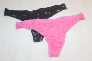 2 pack Victoria Secret Thong size XXL Christmas Holiday Themed - Picture 1 of 9