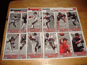 imperforate Atlanta FALCONS 1993 FLEER GAMEDAY 18 card set DEION SANDERS mint FB - Picture 1 of 7