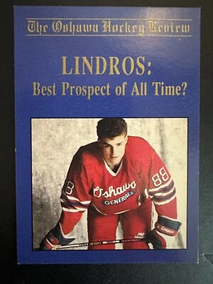 Eric Lindros The Oshawa Hockey Review - Best Prospect of All Time - NHL Card - Image 1 of 2