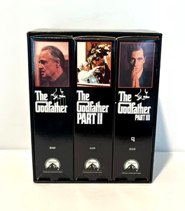 The Godfather Collection Part I II III 1 2 3 VHS 6-Tape Set Paramount - Picture 1 of 9