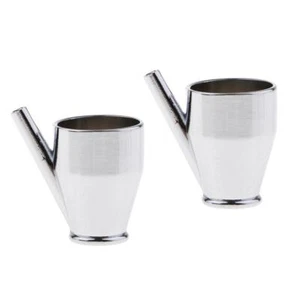 2Pcs Airbrush Paint Cup With 5 Ml Metal For Double Airbrush System - Picture 1 of 12