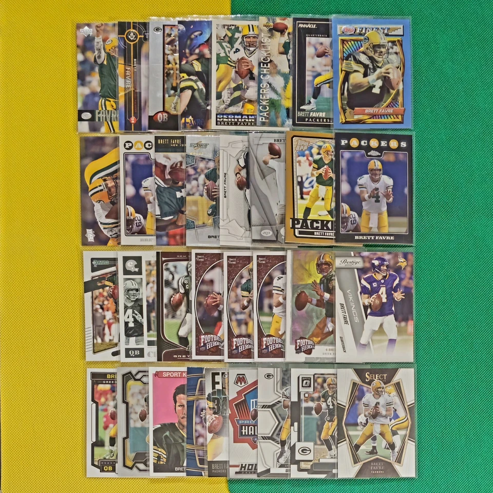 Brett Favre Inserts Premiums Base Pick Your Card & $ave Packers | Jets | Vikings - Image 1 of 1