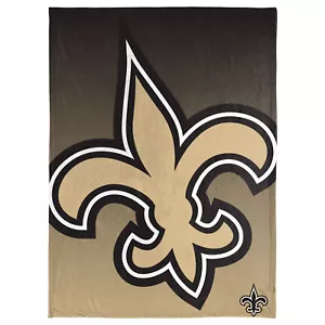 FOCO NFL New Orleans Saints Gradient Micro Raschel Throw Blanket, 50 x 60 - Picture 1 of 4