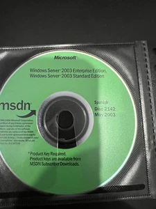 Windows Server 2003 Enterprise Edition Spanish Edition No Product Key - Picture 1 of 1