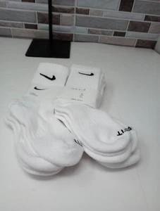 Nike Dri-FIT Kids' XS Crew Socks White 10C-3Y (6-Pair Pack) Open Packaging - Picture 1 of 6
