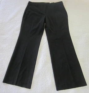Pantalones para mujer Ann Taylor talla 12P negros The Trouser en tiro medio clásico - Imagen 1 de 6