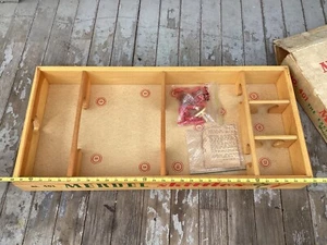 Vtg Merdel Skittles No.401 Spin Top Bowling Game Original Box 12 Pins - Picture 1 of 8