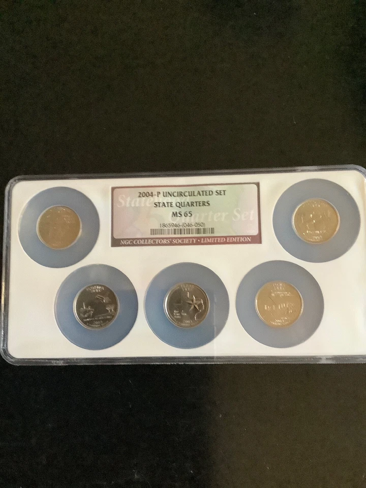 2004-P U.S Mint State Quarters Uncirculated Set- All Graded NGC MS65 - Image 1 of 4