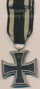 139672: Eisernes Kreuz 2.Klasse 1914, EK II., Hersteller im Bandring, am Band - Bild 1 von 8