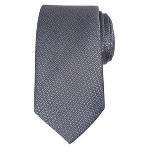 CREMIEUX Mens Silk Tie Gray Solid Classic 3.35 Woven Designer Necktie ITALY - Picture 1 of 7