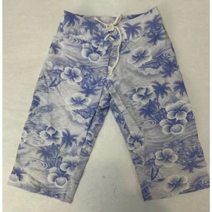 Vintage 90s Capri Pants Big Fish by Sweet Potatoes Hawaiian - Girls Size 5 - Picture 1 of 8