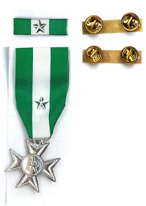 Medalla Cinta Longitud de la Servicio Tropa Cruzar D'Argento 25 Años Ejército - Imagen 1 de 1