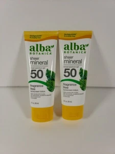 Sheer Mineral Sonnenschutzlotion, LSF 50, ohne Duft, 3 flüssige Unzen (89 ml) Menge 2 - Bild 1 von 2