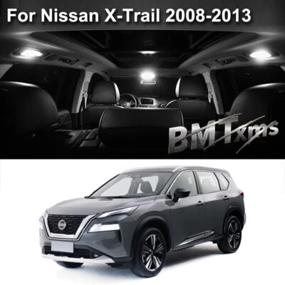 12x Interior Light Bulbs Trunk License Plate For Nissan X-Trail 2008-2013 White - Image 1 of 4