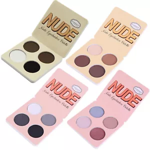 Paletas de sombras de ojos desnudas mini sombras de ojos libres de crueldad polvo prensado 4 colores - Imagen 1 de 7