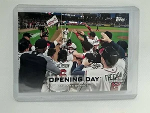 Opening Day 2019 Topps Opening Day Baseball - Atlanta Braves Teamkarte - Bild 1 von 2