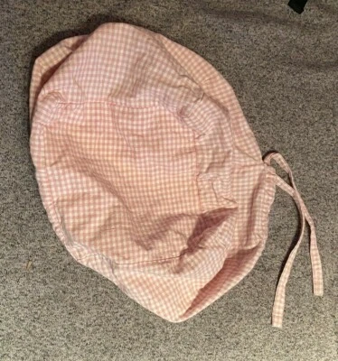 Forro de cesta Pottery Barn Kids rosa de guinga 9,25" x 9,25" x 8" Foto 1 de 3