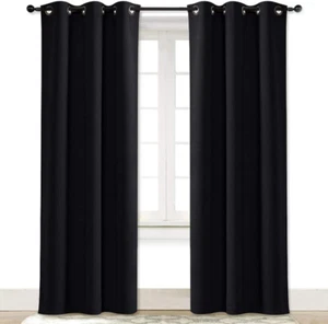 Soundproof Thermal Insulated Blackout Curtain Thermal Insulated Solid Darkening - Picture 1 of 8